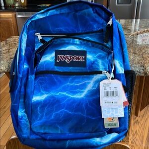 JanSport Dynamic Blue Backpack for Everyday Use
